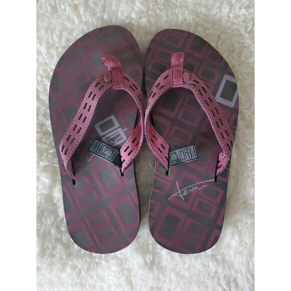 Teva Sandals Womens 6 Betsy Flip Flop Flats Comfort Pink Leather Slip On - Picture 6 of 8
